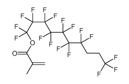 1,1,2,2,3,3,4,4,5,5,6,6,7,7,10,10,10-heptadecafluorodecyl 2-methylprop-2-enoate结构式