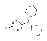 4-[(4-fluorophenyl)-morpholin-4-ylmethyl]morpholine Structure