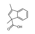 1,3-dimethylindene-1-carboxylic acid Structure