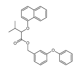 3-Methyl-2-(naphthalen-1-yloxy)-butyric acid 3-phenoxy-benzyl ester结构式