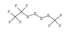 trifluoromethyl(pentafluoroethyl)tetrasulfane Structure