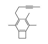 2,3,5-trimethyl-4-pent-3-ynylbicyclo[4.2.0]octa-1(6),2,4-triene结构式