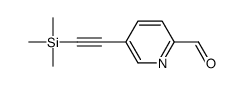 5-(2-trimethylsilylethynyl)pyridine-2-carbaldehyde Structure