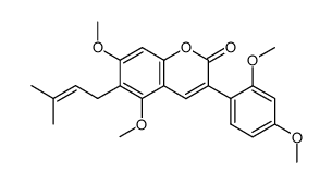 Glycycoumarin trimethylether结构式