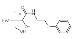 Butyramide,2,4-dihydroxy-3,3-dimethyl-N-[2-(phenylthio)ethyl]-, (+)- (8CI) Structure