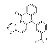 2-[2-(furan-2-yl)ethenyl]-1-[3-(trifluoromethyl)phenyl]quinazolin-4-one Structure