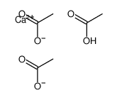 calcium hydrogen triacetate Structure