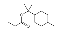 2-(4-methylcyclohexyl)propan-2-yl propanoate结构式