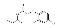 1-methylpropyl (4-chloro-2-methylphenoxy)acetate structure