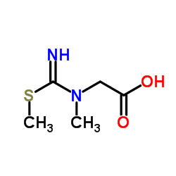 Glycine, N-[imino(methylthio)methyl]-N-methyl- (9CI) Structure