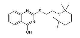 2-[2-(2,2,6,6-tetramethylpiperidin-1-yl)ethylsulfanyl]-1H-quinazolin-4-one Structure