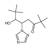 3-Octanone, 6-hydroxy-2,2,7,7-tetramethyl-5-(1H-1,2,4-triazol-1-yl)-,(5R,6R)-rel-结构式