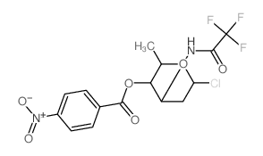 [6-chloro-2-methyl-4-[(2,2,2-trifluoroacetyl)amino]oxan-3-yl] 4-nitrobenzoate structure
