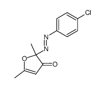 2-(4-chloro-phenylazo)-2,5-dimethyl-furan-3-one结构式