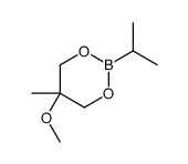 5-methoxy-5-methyl-2-propan-2-yl-1,3,2-dioxaborinane结构式