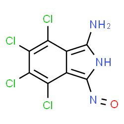 bis(3-amino-4,5,6,7-tetrachloro-1H-isoindol-1-one oximato-N2,O1)nickel结构式
