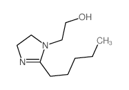 1H-Imidazole-1-ethanol,4,5-dihydro-2-pentyl- structure