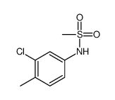 N-(3-Chloro-4-methylphenyl)methanesulfonamide Structure