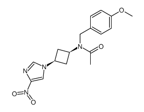 N-(4-Methoxy-benzyl)-N-[3-(4-nitro-imidazol-1-yl)-cyclobutyl]-acetamide Structure