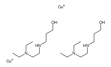 copper(1+),3-[2-(diethylamino)ethylamino]propan-1-ol结构式