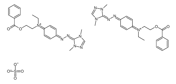 2-[4-[(2,4-dimethyl-1,2,4-triazol-4-ium-3-yl)diazenyl]-N-ethylanilino]ethyl benzoate,sulfate结构式