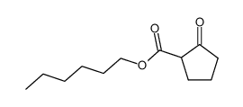 2-Oxocyclopentanecarboxylic acid hexyl ester Structure