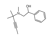 2-[(1,1-dimethyl-but-2-ynyl)-methyl-amino]-1-phenyl-ethanol结构式