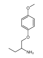 2-Butanamine,1-(4-methoxyphenoxy)-(9CI) structure