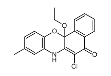 6-chloro-12a-ethoxy-9-methyl-5H-benzo[c]phenoxazin-5-one Structure