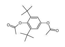 1,4-diacetoxy-2,6-di-t-butylbenzene Structure