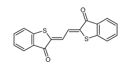 1,2-bis-((Ξ)-3-oxo-3H-benzo[b]thiophen-2-yliden)-ethane结构式