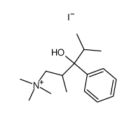 3-Hydroxy-2,4-dimethyl-3-phenylpentyltrimethylammoniumiodid结构式