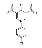 1-(4-chlorophenyl)-3,5-dinitropyridin-4(1H)-one Structure