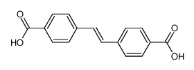 (E)-4,4'-(乙烯-1,2-二基)二苯甲酸结构式