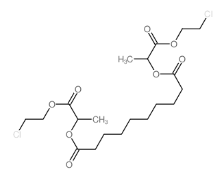 Decanedioic acid,1,10-bis[2-(2-chloroethoxy)-1-methyl-2-oxoethyl] ester Structure