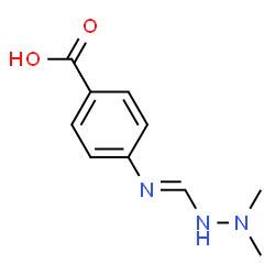 Benzoic acid, 4-[[(2,2-dimethylhydrazino)methylene]amino]- (9CI) Structure