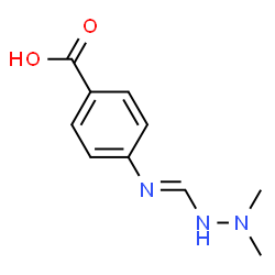 Benzoic acid, 4-[[(2,2-dimethylhydrazino)methylene]amino]- (9CI) structure