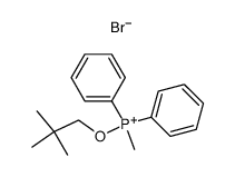 methyl(neopentyloxy)diphenylphosphonium bromide Structure