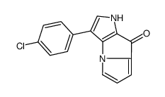 3-(4-chlorophenyl)-1H-pyrrolo[2,3-b]pyrrolizin-8-one Structure