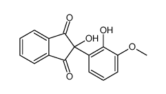 (Hydroxy-2-methoxy-3-phenyl)-2-hydroxy-2-indandione-1,3结构式