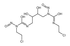 1-(2-chloroethyl)-3-[4-[2-chloroethylcarbamoyl(nitroso)amino]-2,3-dihydroxybutyl]-1-nitrosourea结构式