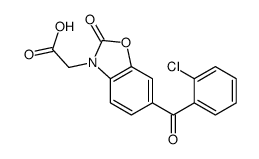 2-[6-(2-chlorobenzoyl)-2-oxo-1,3-benzoxazol-3-yl]acetic acid结构式