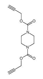 di(prop-2-ynyl) piperazine-1,4-dicarboxylate结构式