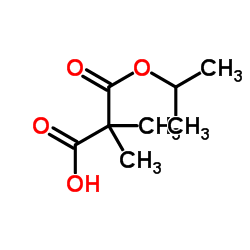 3-Isopropoxy-2,2-dimethyl-3-oxopropanoic acid结构式