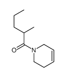 1,2,3,6-Tetrahydro-1-(2-methyl-1-oxopentyl)pyridine structure