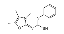 (3E)-1-phenyl-3-(3,4,5-trimethyl-1,3-oxazol-2-ylidene)thiourea Structure