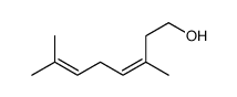 3,7-dimethylocta-3,6-dien-1-ol Structure