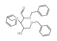 4-hydroxy-2,3,5-tris(phenylmethoxy)pentanal Structure