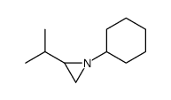 Aziridine, 1-cyclohexyl-2-(1-methylethyl)- (9CI) structure