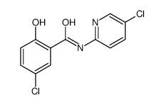 5-chloro-N-(5-chloropyridin-2-yl)-2-hydroxybenzamide Structure